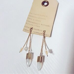 NWT Anthropologie Gold Earrings